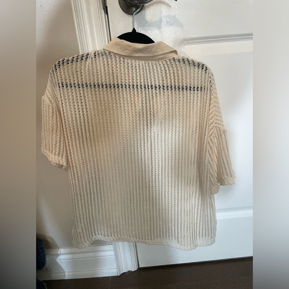 NWOT Blu Pepper Knitted Button Up - Picture 3 of 4